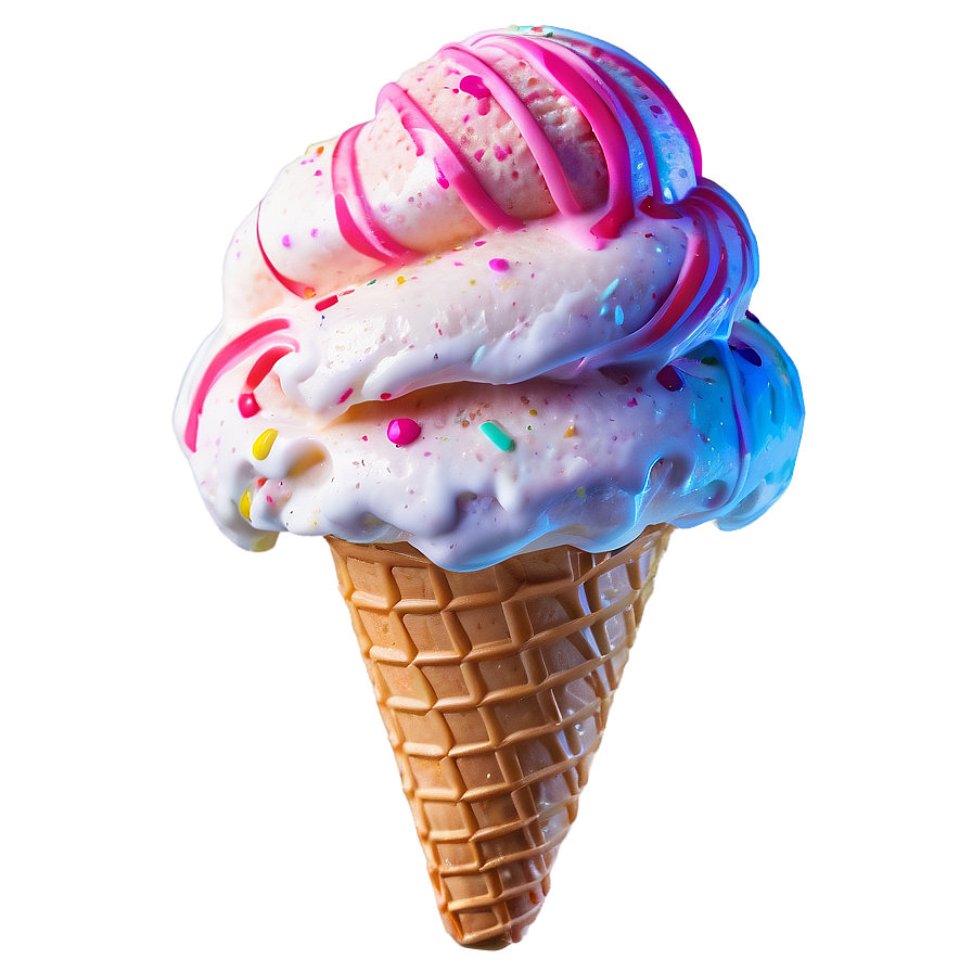 Swirl Ice Cream Cone Png 91 PNG image