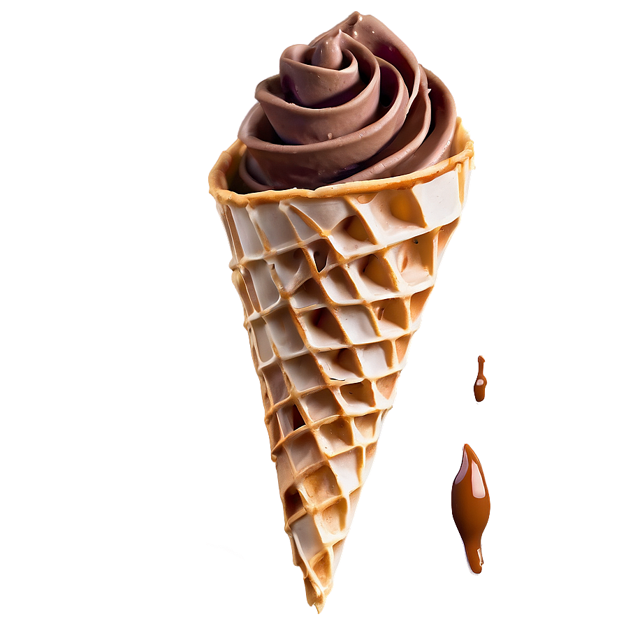 Swirl Waffle Cone Png 06282024 PNG image