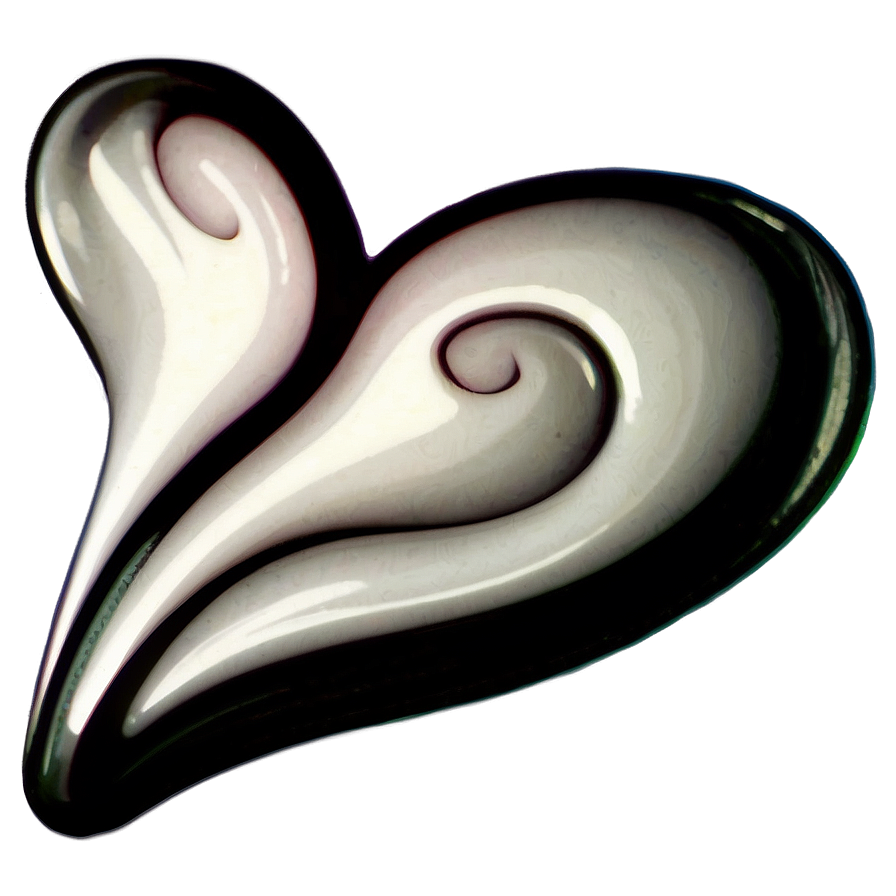 Swirling Heart Tattoo Png B PNG image