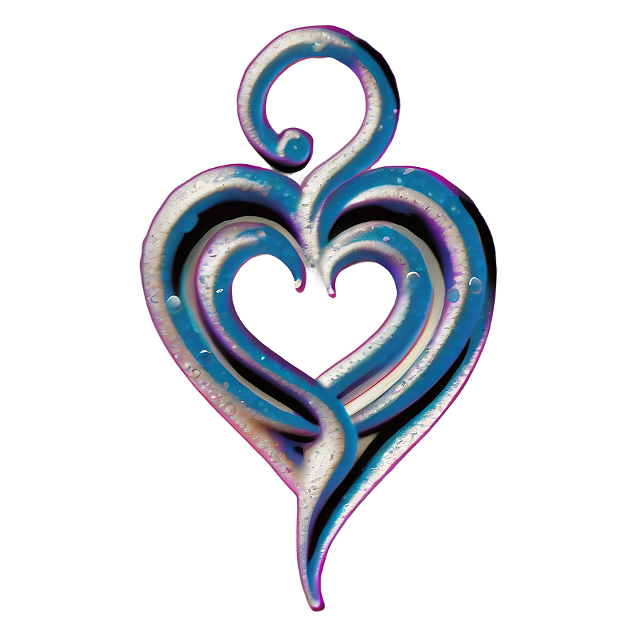 Swirling Heart Tattoo Png D PNG image