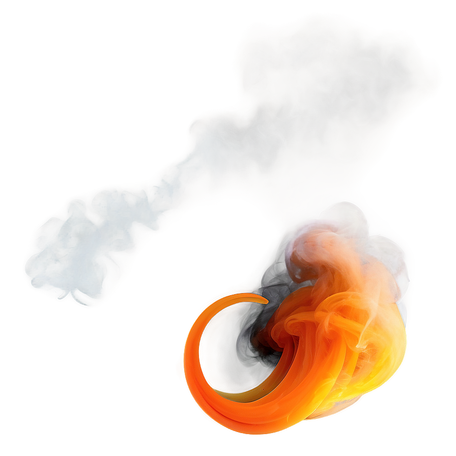 Swirling Orange Smoke Illusion Png Ajb PNG image