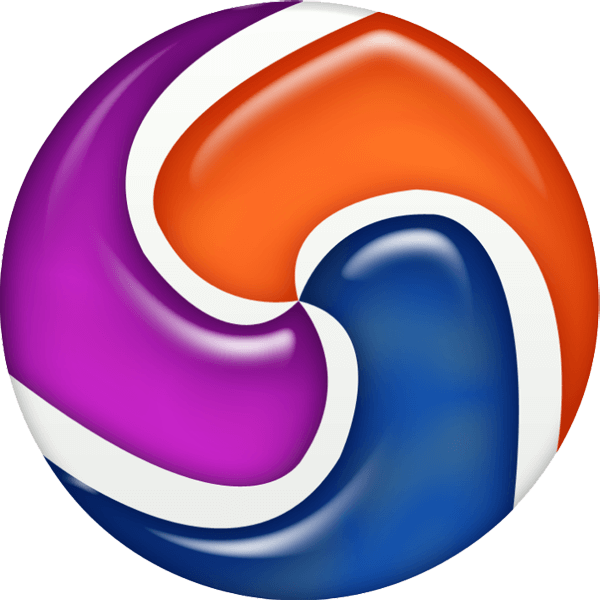 Swirling Web Browser Logo PNG image
