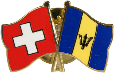 Swiss Barbados Friendship Pin PNG image