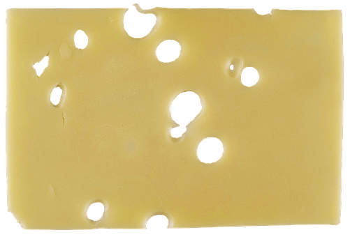 Swiss Cheese Slice PNG image