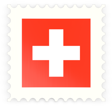 Swiss_ Flag_ Postage_ Stamp_ Design PNG image