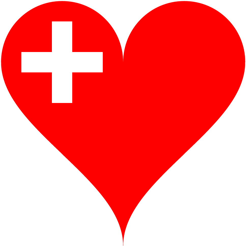 Swiss Heart Graphic PNG image