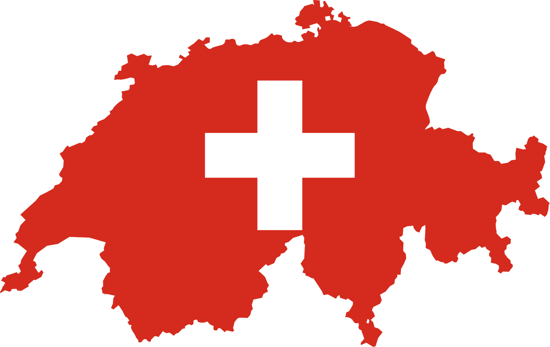 Switzerland Map Flag PNG image