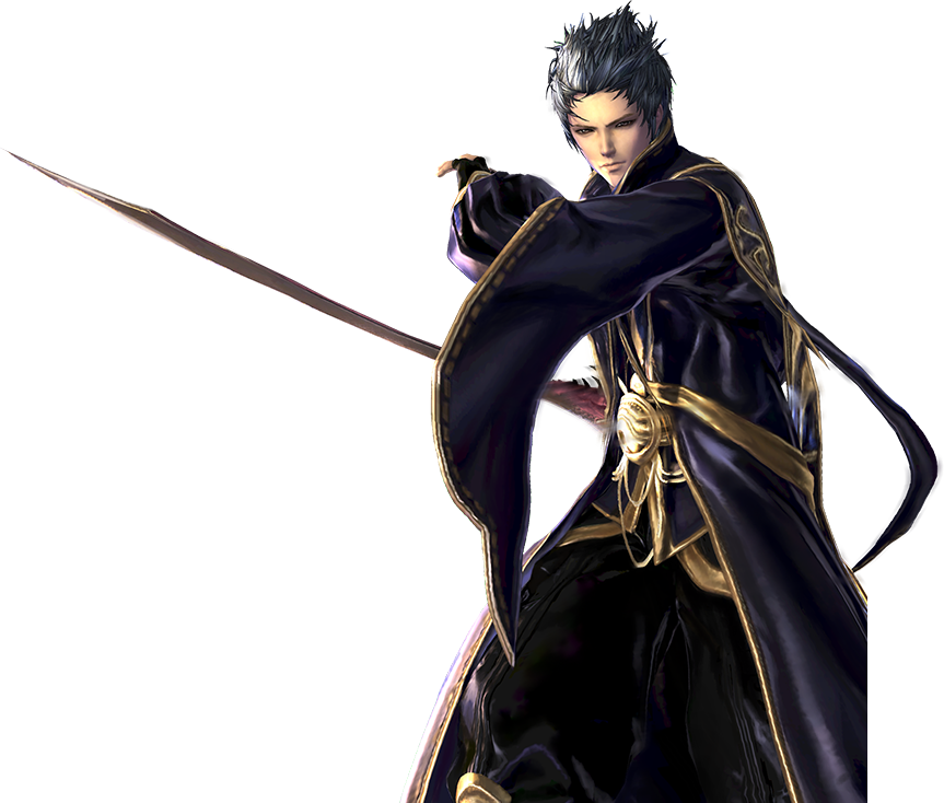 Sword Wielding Anime Character PNG image