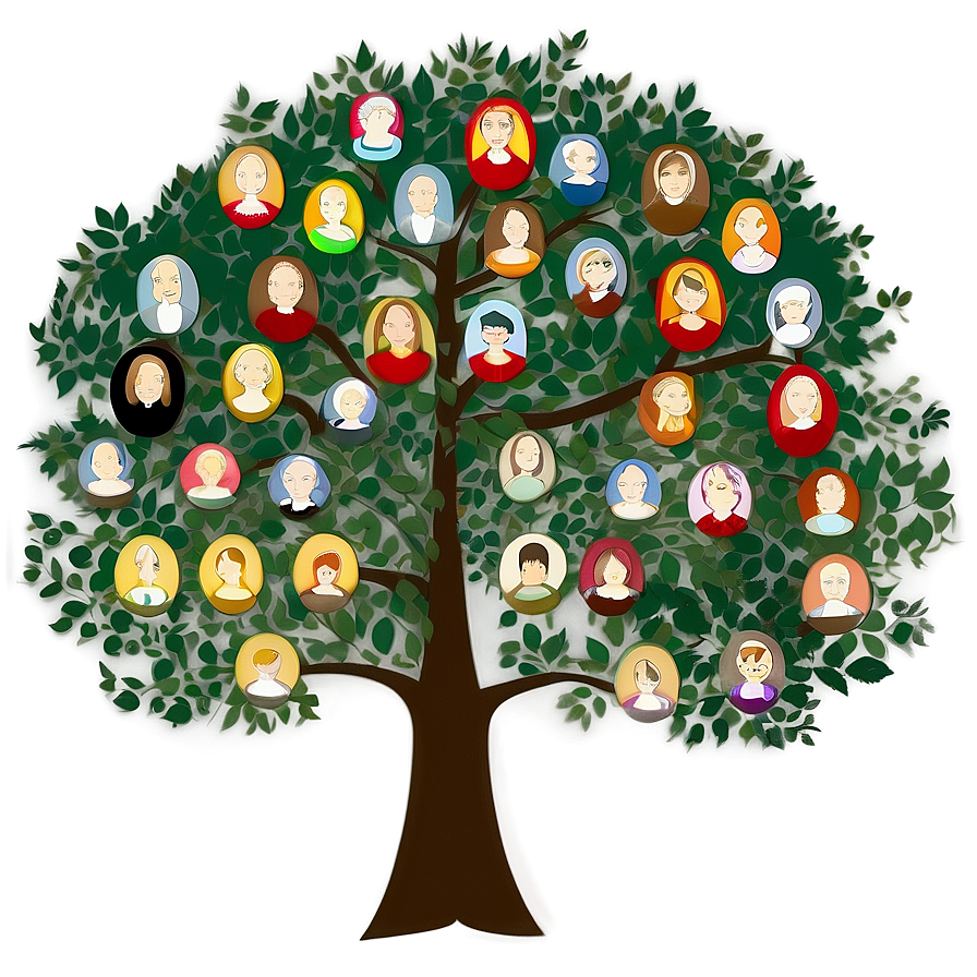 Symbolic Family Reunion Tree Png 06212024 PNG image