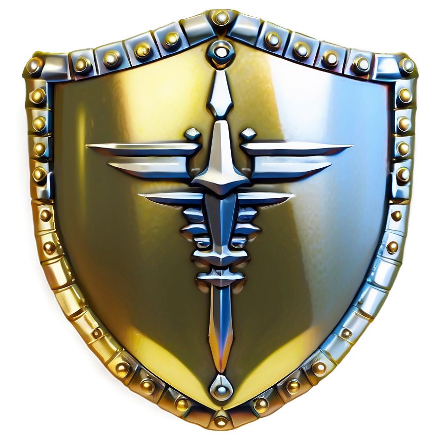 Symbolic Gold Shield Png 89 PNG image