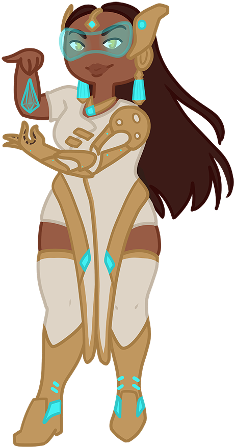 Symmetra Overwatch Character Illustration PNG image