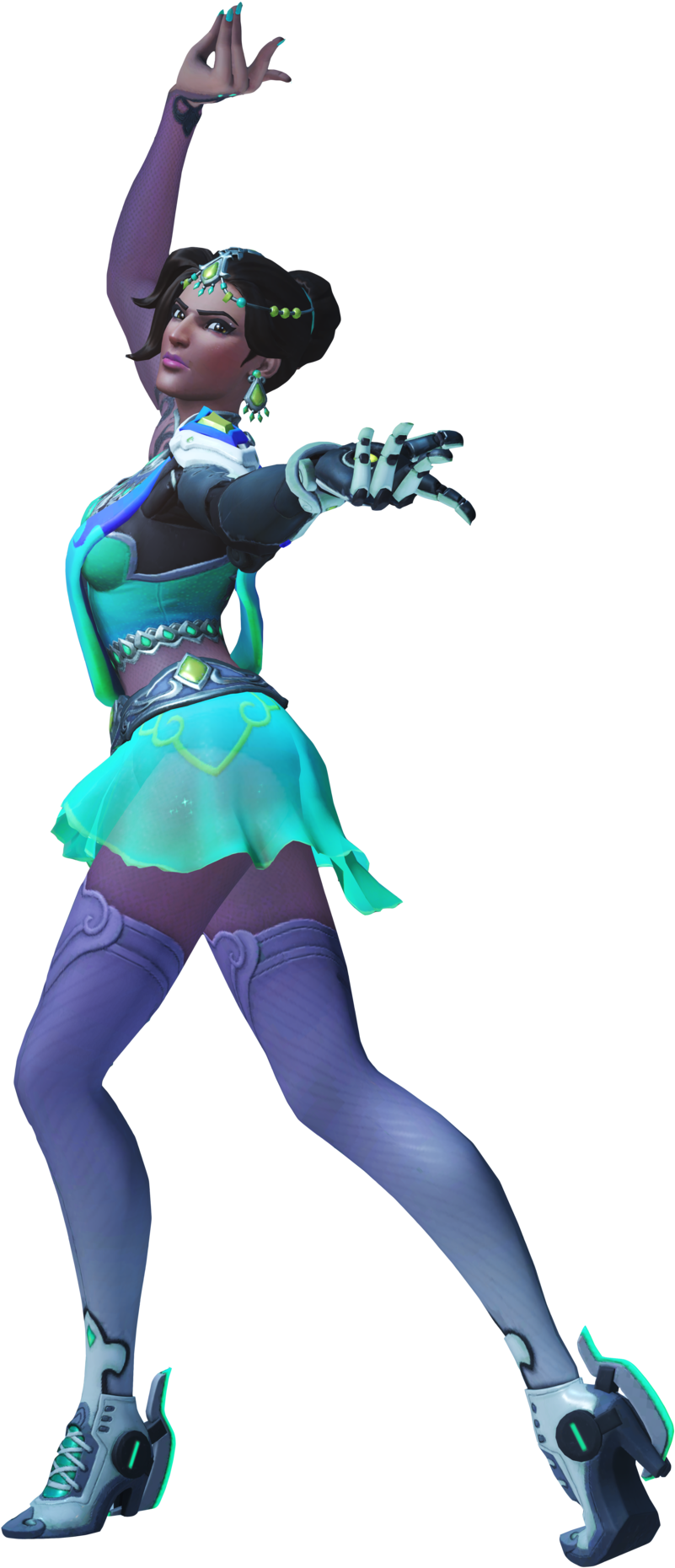Symmetra Overwatch Character Pose PNG image