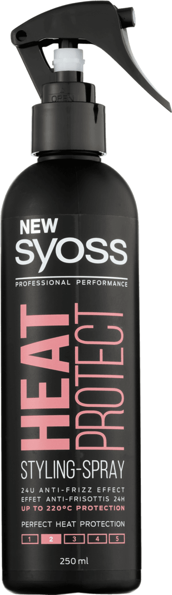 Syoss Heat Protect Styling Spray Bottle PNG image