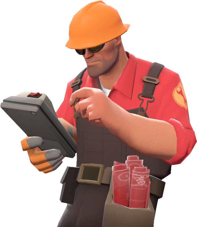 T F2 Engineerwith P D A PNG image