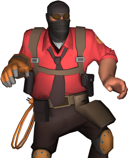 T F2_ Pyro_ Character_ Model PNG image