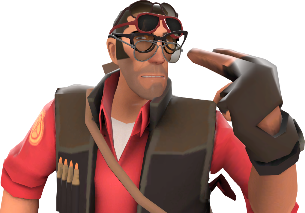 T F2_ Sniper_ Salute_ Render.png PNG image