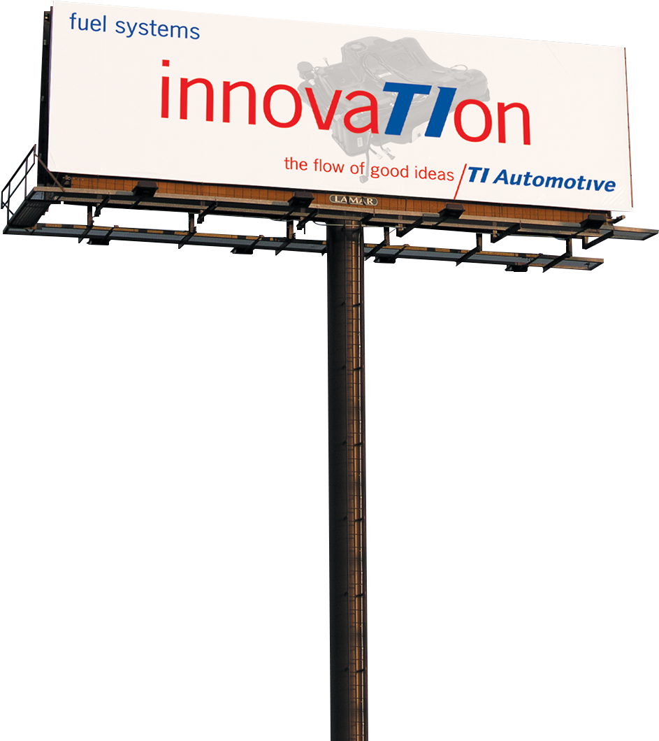 T I Automotive Innovation Billboard PNG image