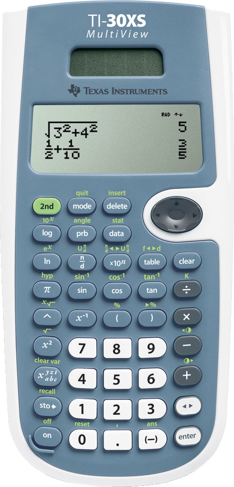 T I30 X S Multi View Scientific Calculator PNG image