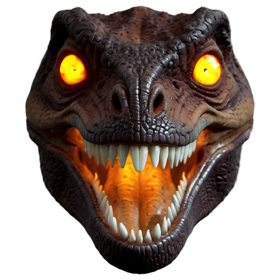 T Rex Head With Glowing Eyes Png 06292024 PNG image