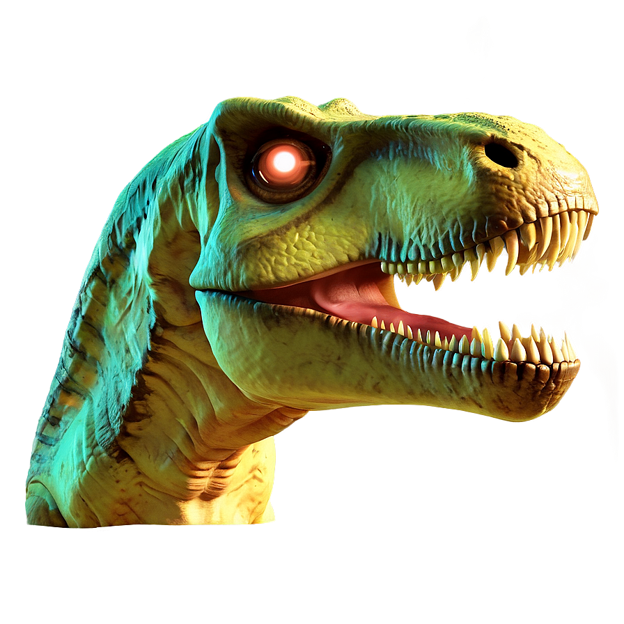 T Rex Head With Glowing Eyes Png 06292024 PNG image