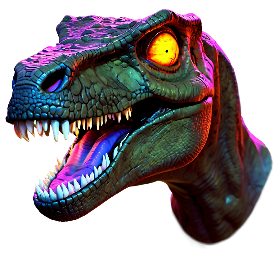 T Rex Head With Glowing Eyes Png 06292024 PNG image