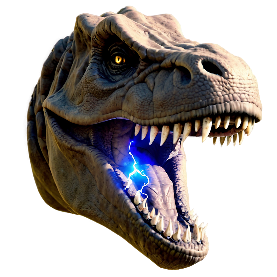T Rex Head With Lightning Effect Png 99 PNG image