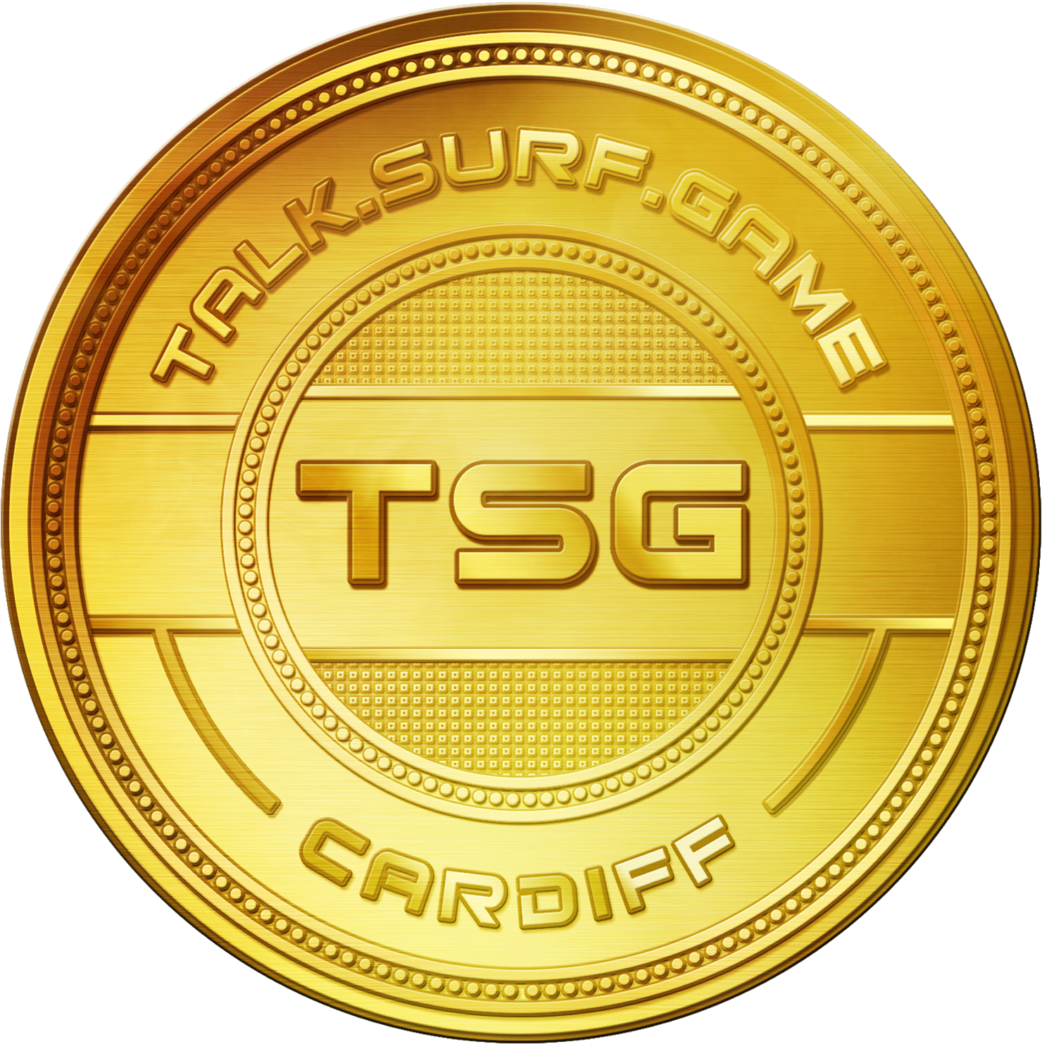 T S G Cardiff Gold Coin PNG image