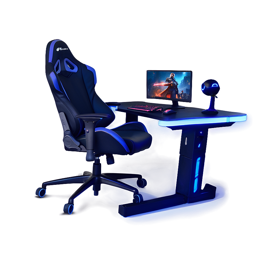 T-shaped Gaming Desk Png Hxk3 PNG image