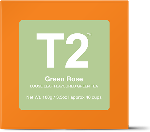T2 Green Rose Loose Leaf Tea PNG image