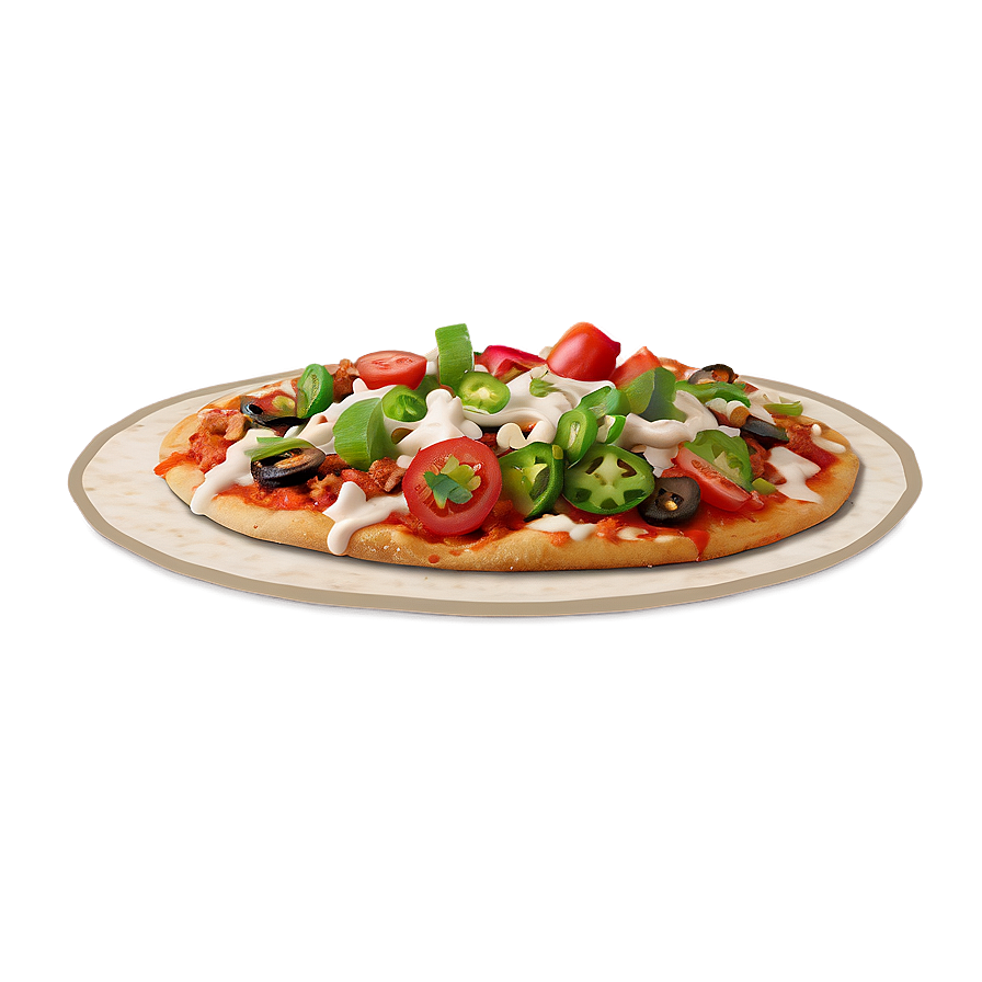 Taco Style Pizza Png Xwh89 PNG image