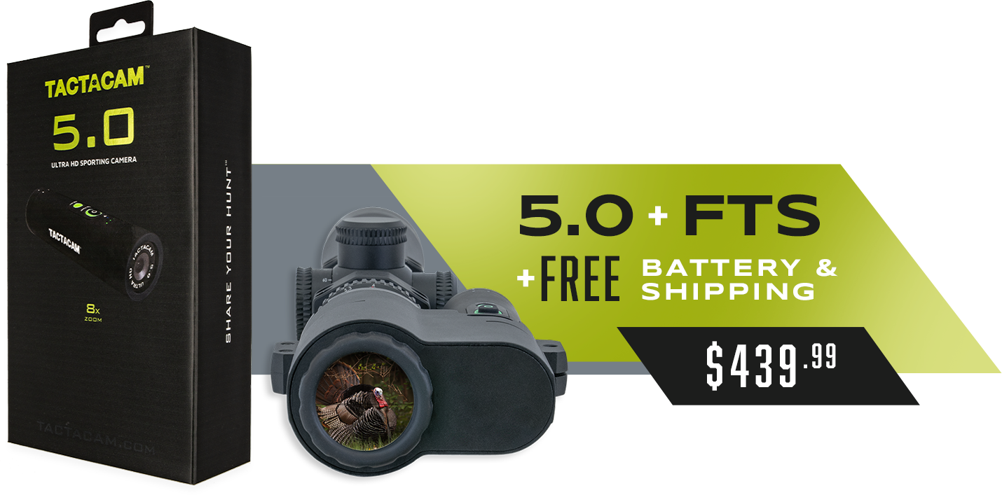 Tactacam5.0 Sporting Camera Promotion PNG image