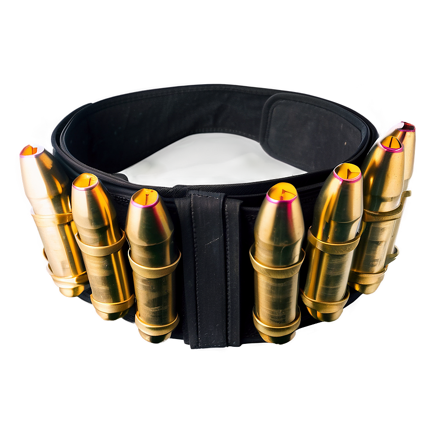 Tactical Bullet Belt Png 06272024 PNG image