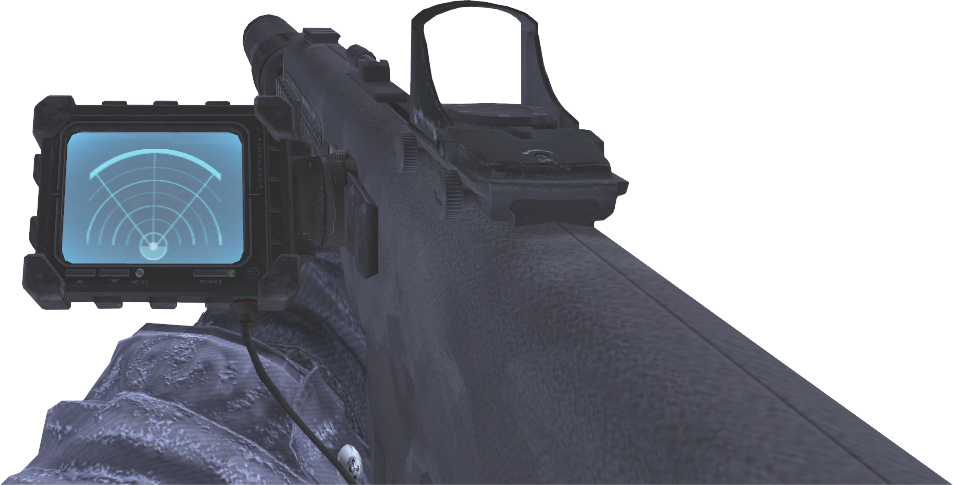 Tactical Riflewith Holographic Sight PNG image