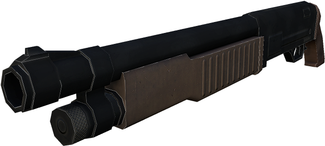 Tactical Shotgun3 D Model PNG image