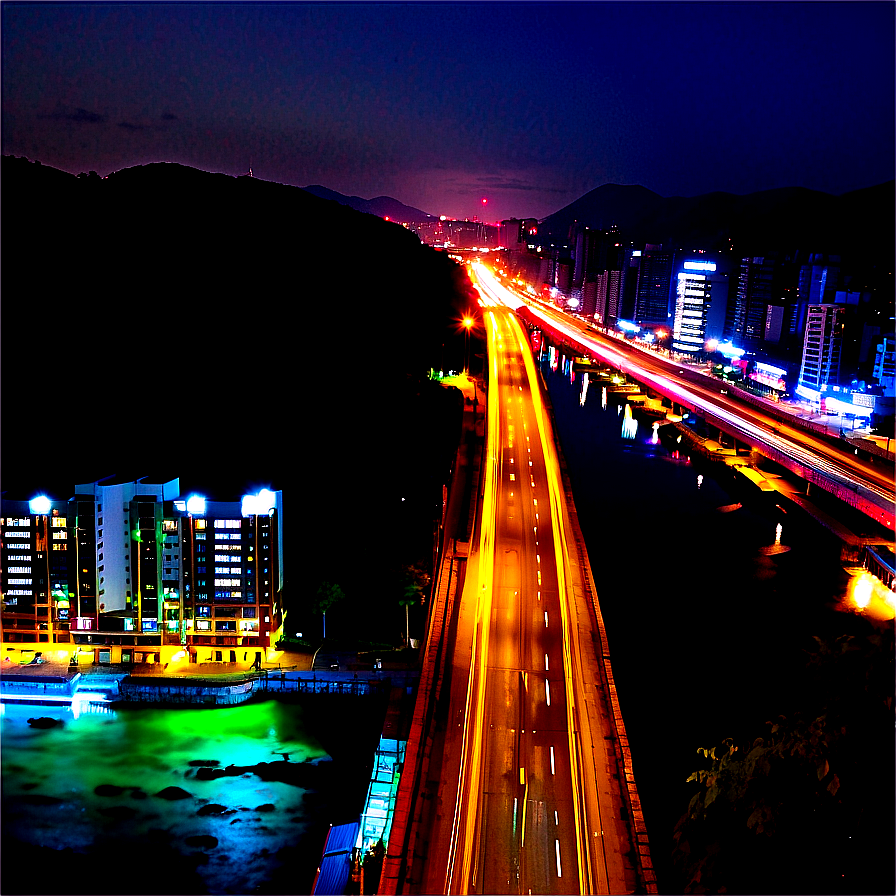 Taedong River Night View Png Qfl64 PNG image