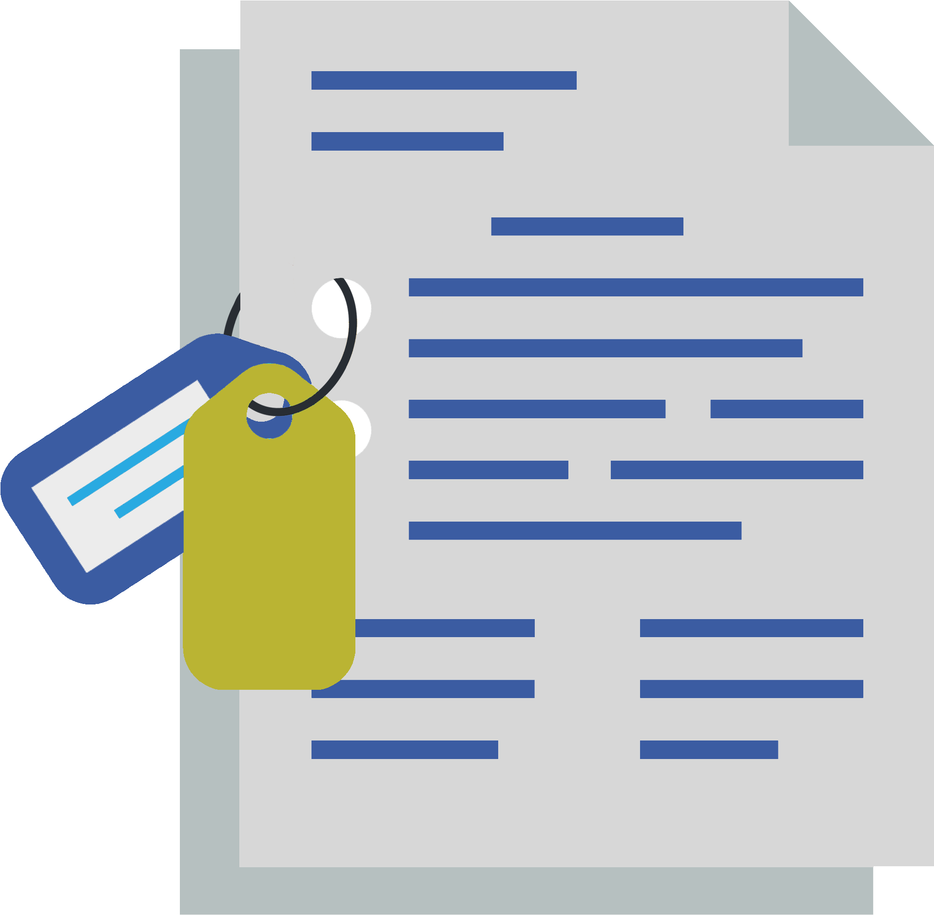Tagged Document Icon PNG image