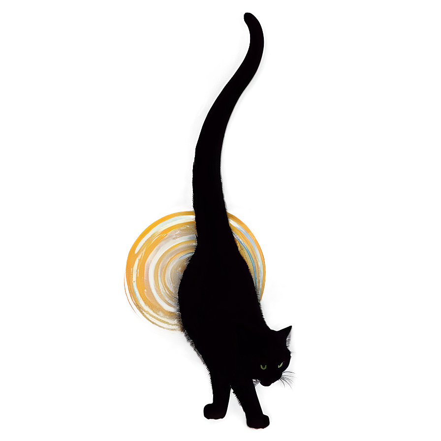 Tail Up Cat Silhouette Png Rkg48 PNG image