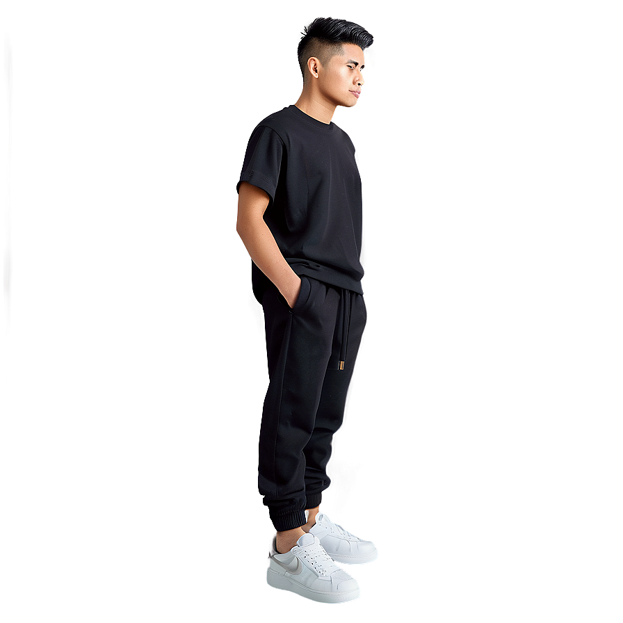 Tailored Black Sweatpants Png 06132024 PNG image