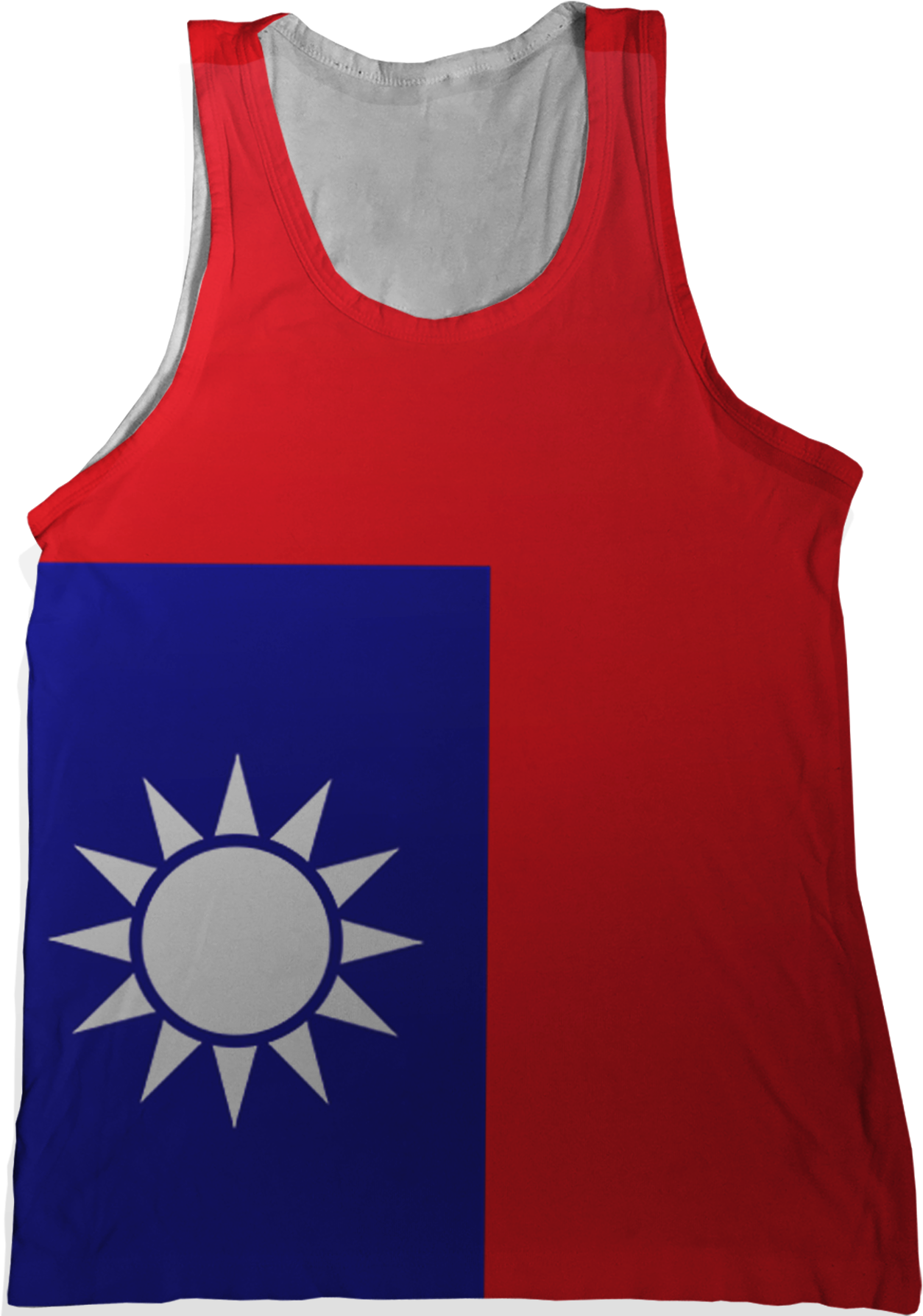 Taiwan Flag Tank Top Apparel PNG image