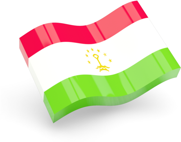 Tajikistan Flag Waving Illustration PNG image