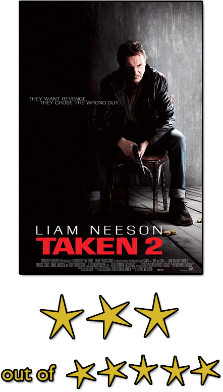 Taken2 Movie Poster Rating PNG image