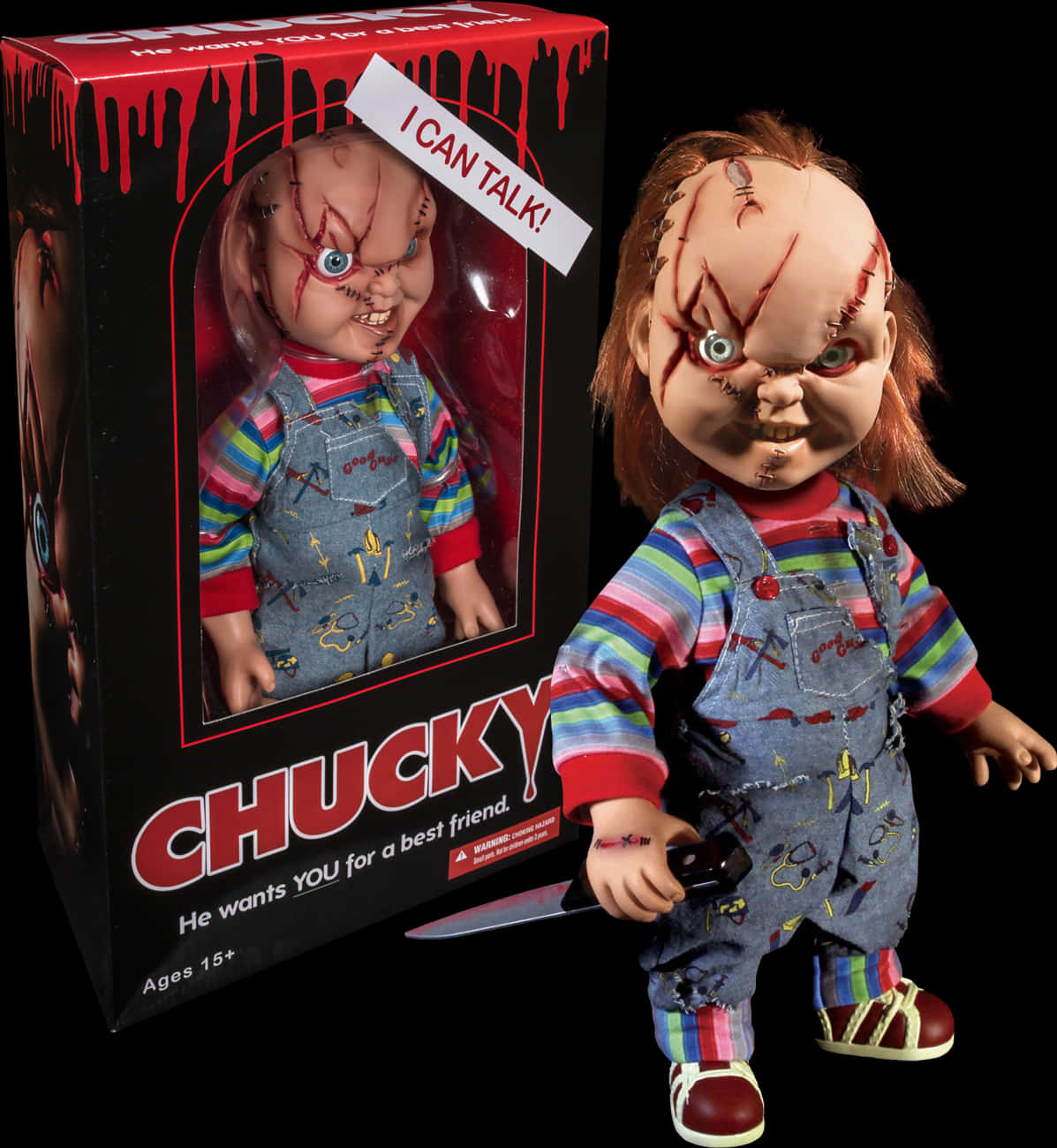 Talking Chucky Dolland Packaging PNG image