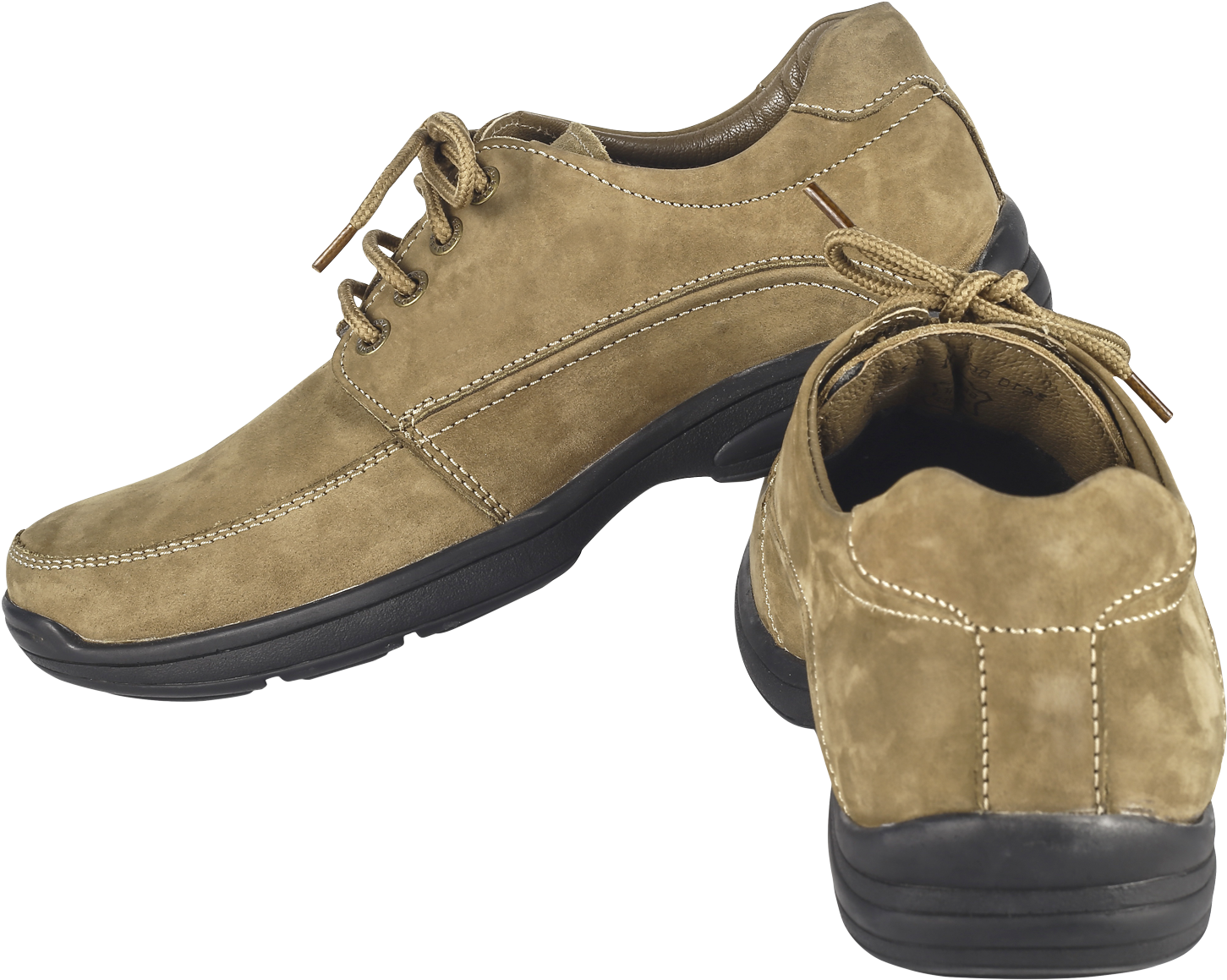 Tan Suede Casual Mens Shoes PNG image