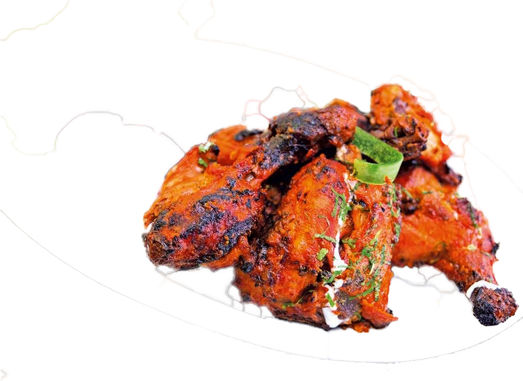 Tandoori Chicken Dish Transparent Background PNG image