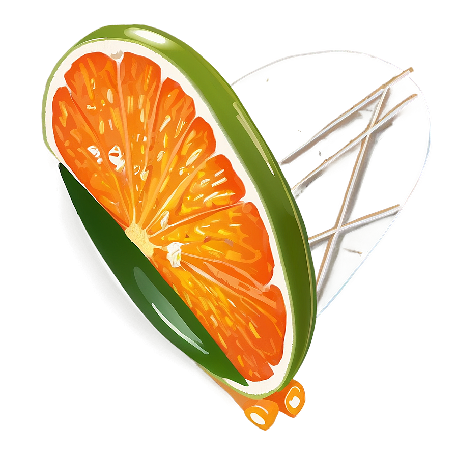 Tangerine Garnish Png Gxc PNG image