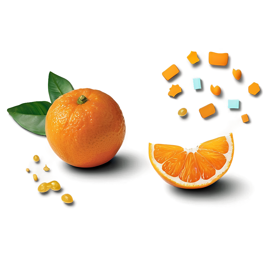 Tangerine Pieces Png 82 PNG image