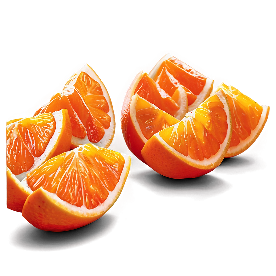 Tangerine Wedge Png 06122024 PNG image