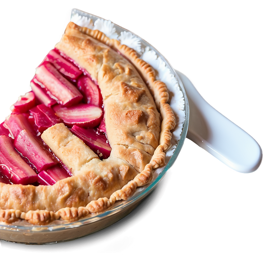 Tangy Rhubarb Pie Png Nnx PNG image