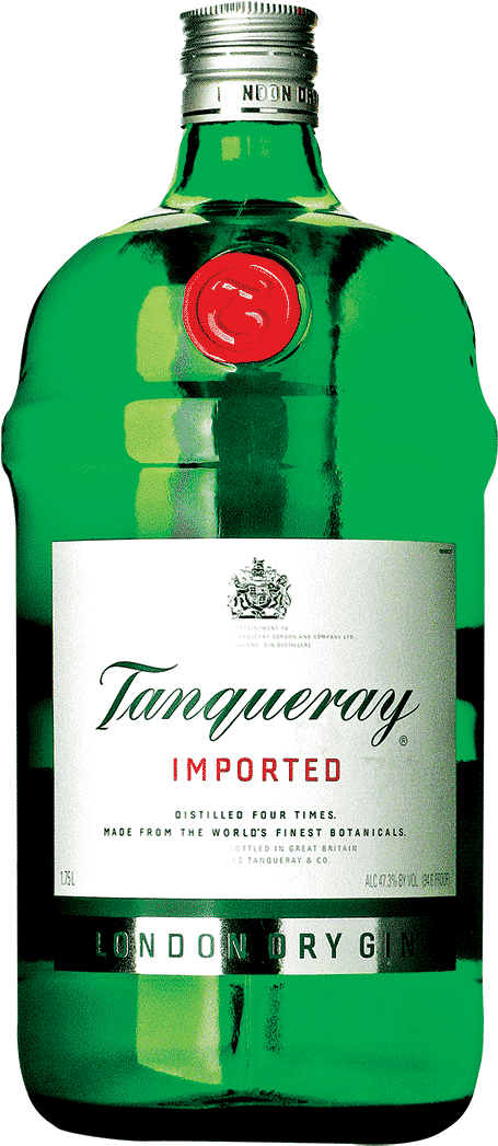 Tanqueray Gin Bottle PNG image