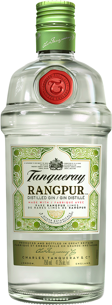 Tanqueray Rangpur Gin Bottle PNG image
